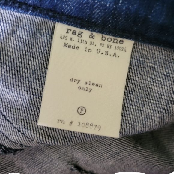 Rag & Bone Jodhpur Leather Panel Skinny Jeans in Chester - Picture 8 of 10